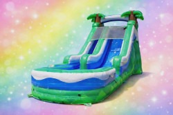 15' Tropical single lane waterslide